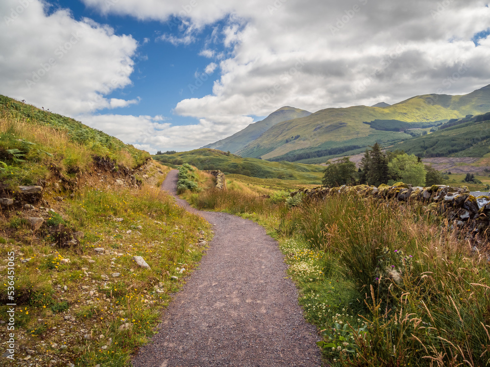 Trail through the Scottish Highlands