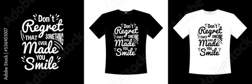 inspirational typography t-shirt design template