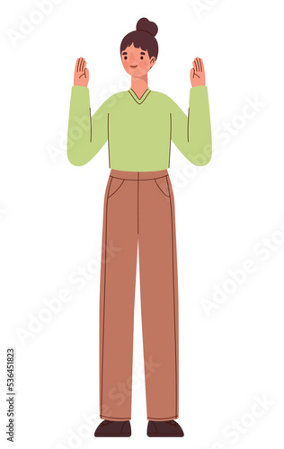 standing woman design