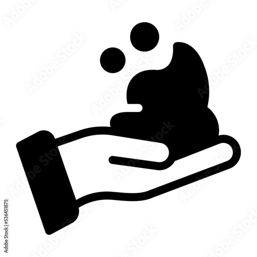cream glyph icon