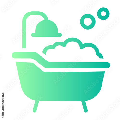 bath gradient icon