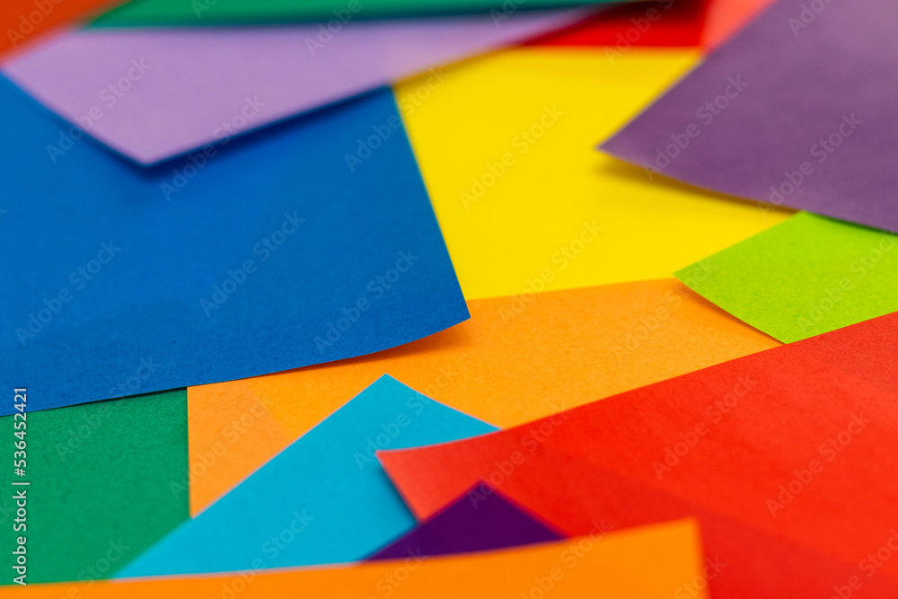 色とりどりの折り紙