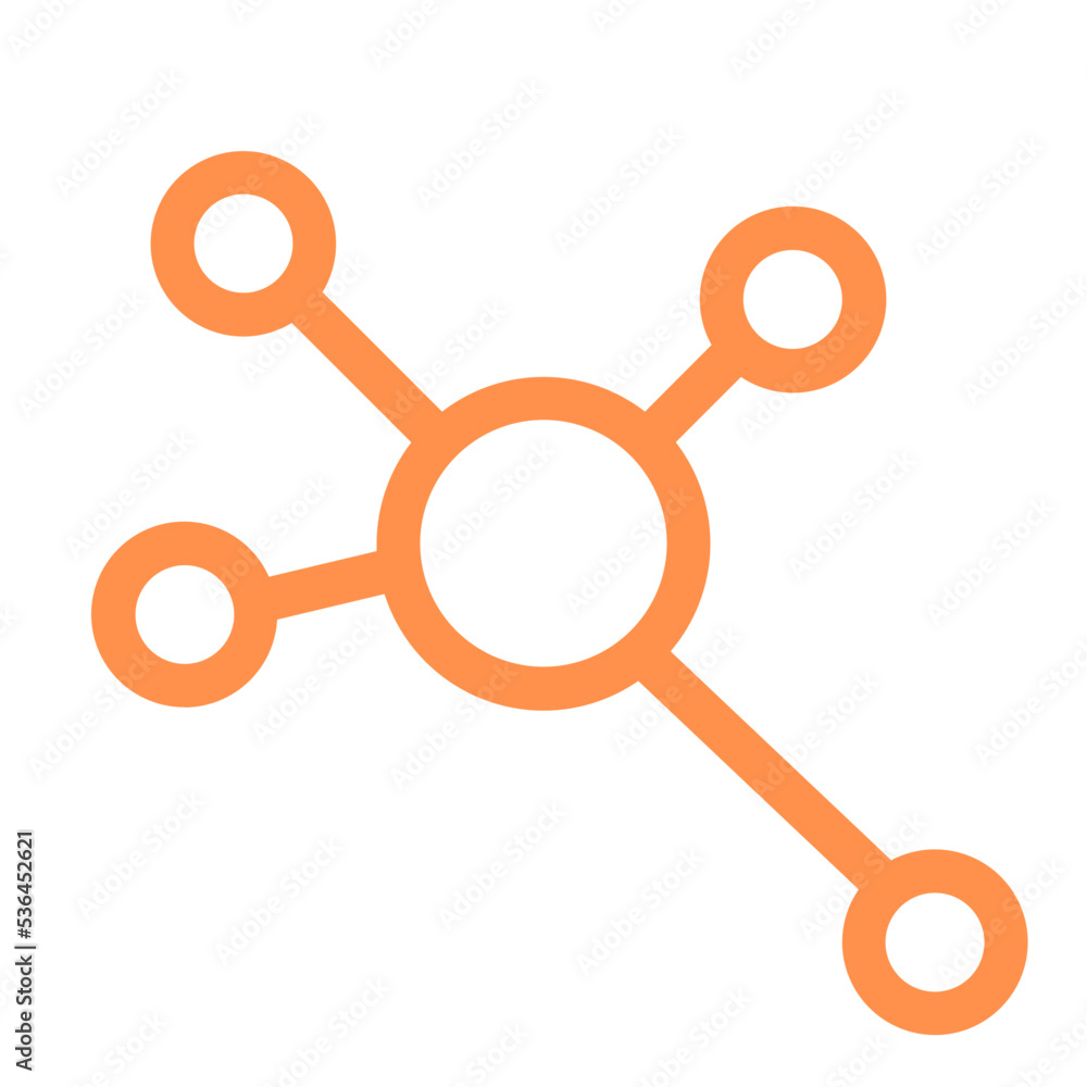 network nodes graph outline icon network nodes graph outline icon