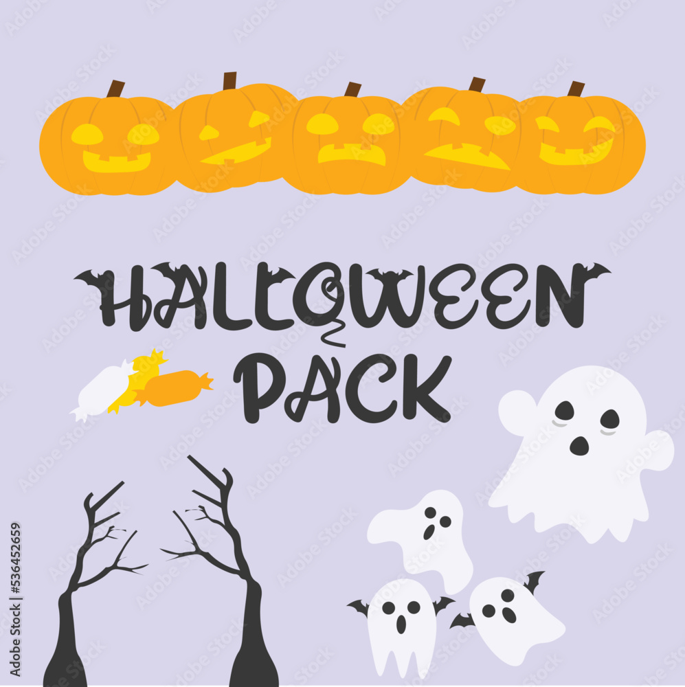The collection of Halloween theme set. Graphic resource about Pumkin halloween and Halloween theme for content, banner, sticker label and greeting card. The collection of Halloween theme set. Graphic resource about Pumkin halloween and Halloween theme for content, banner, sticker label and greeting card.