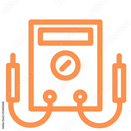 electricity probes outline icon