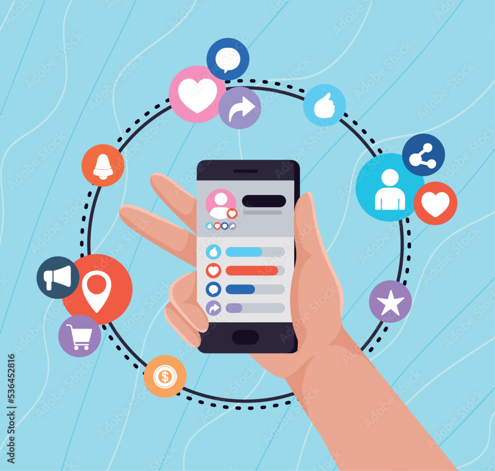 illustration of social media illustration of social media