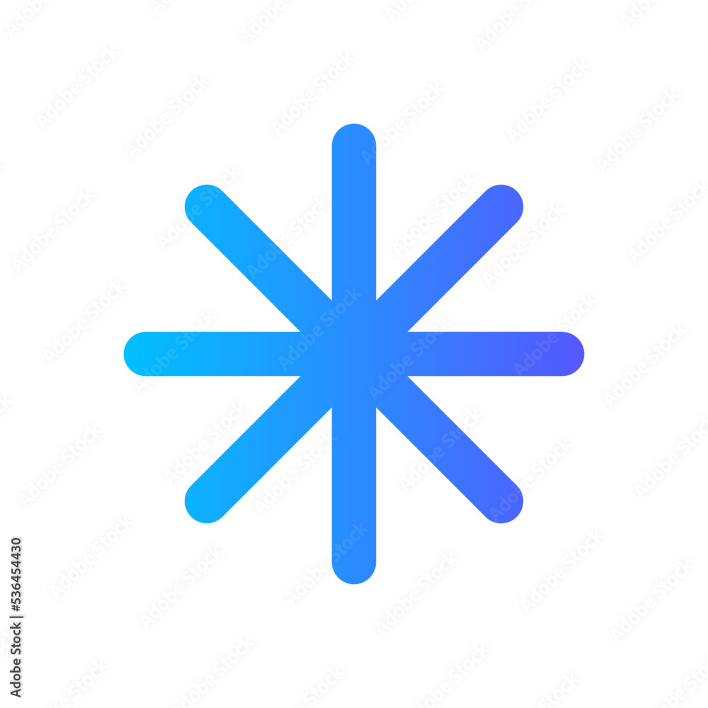asterisk gradient icon