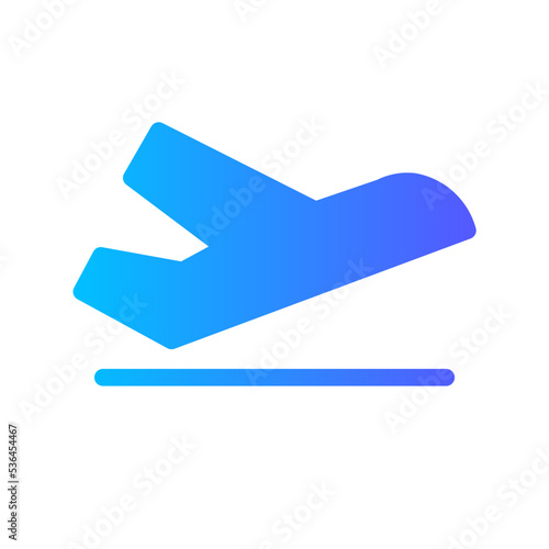 takeoff gradient icon