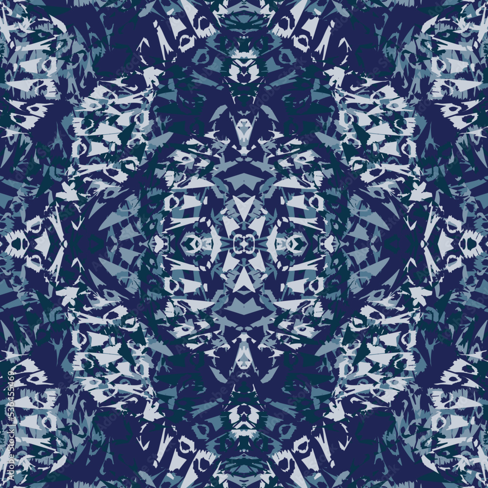 Seamless fractal pattern in vector format for printed fabrics or any ...