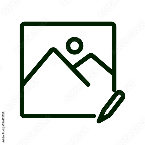 edit image line icon