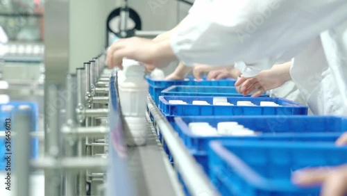 Milk factory production line