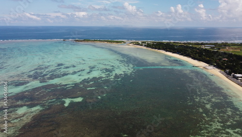 aerial view of island