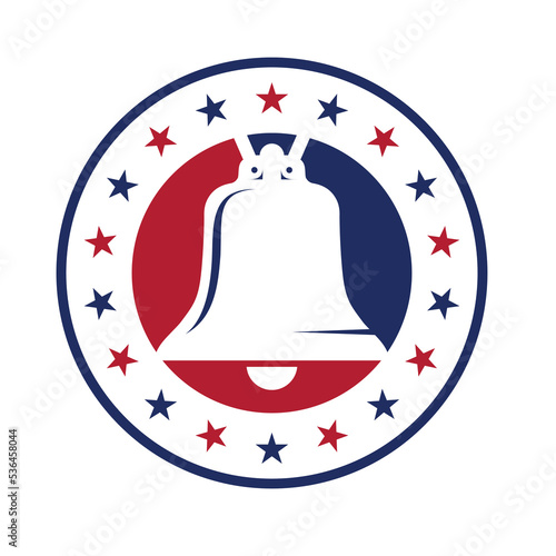 liberty bell logo vector