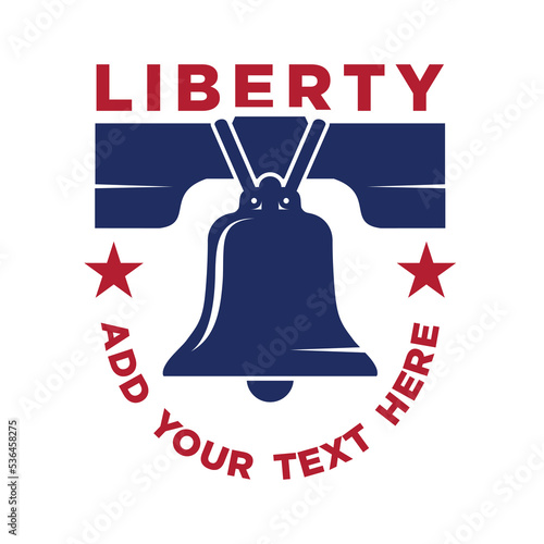 liberty bell logo vector