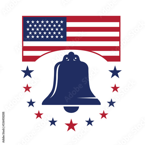 liberty bell logo vector