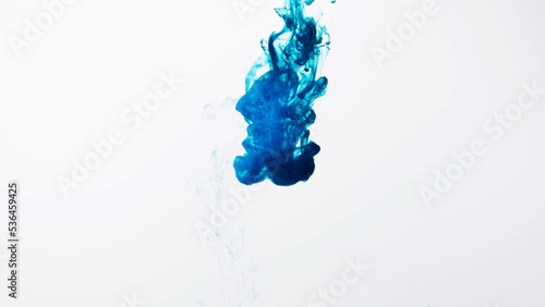 Abstract formed ... color dissolving water. Abstract cloud ink swirling water. Royalty high-quality stock photo Acrylic ink underwater form, abstract smoke pattern isolated on white background