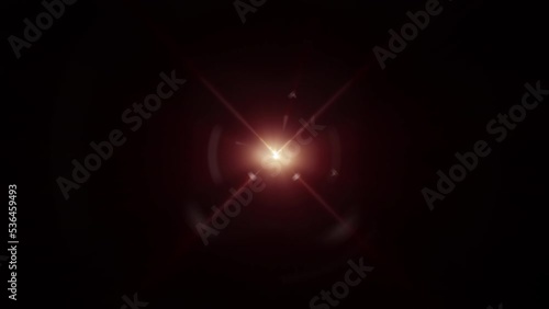Wallpaper Mural Abstract loop burst flicker rotation center star optical lens flares shine light animation on black background. 4K seamless loop dynamic kinetic bright star light rays effect. Star light streaks.  Torontodigital.ca