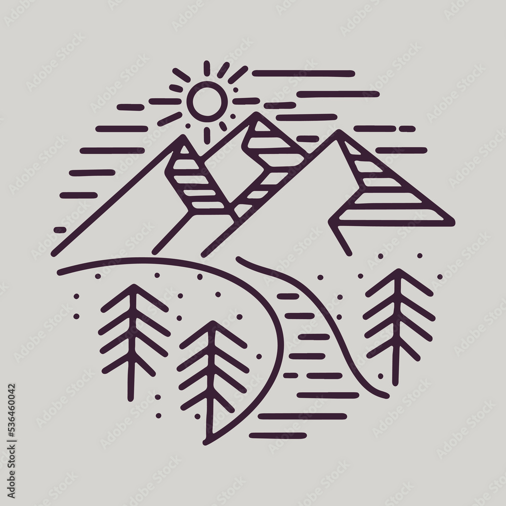 Nice view of nature graphic illustration vector art t-shirt design Nice view of nature graphic illustration vector art t-shirt design
