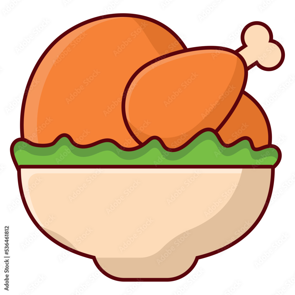 baked chicken icon baked chicken icon