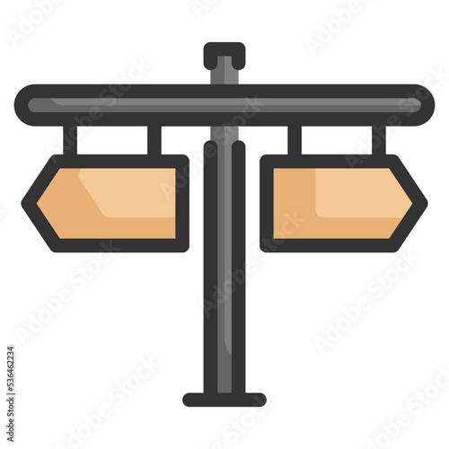 hanging label filled outline icon