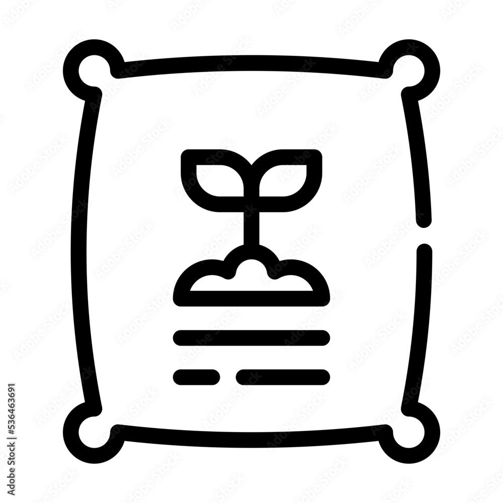 fertilizer agriculture simple line icon fertilizer agriculture simple line icon