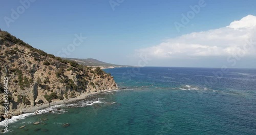 Aerial view of the sea. Beautiful natural season in the summertime
