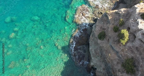 Aerial view of the sea. Beautiful natural season in the summertime