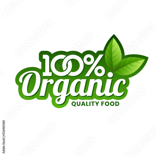 100% Natural Product Vector Icon Circle Sign. Healthy Food Emblem. Organic food Badge.	