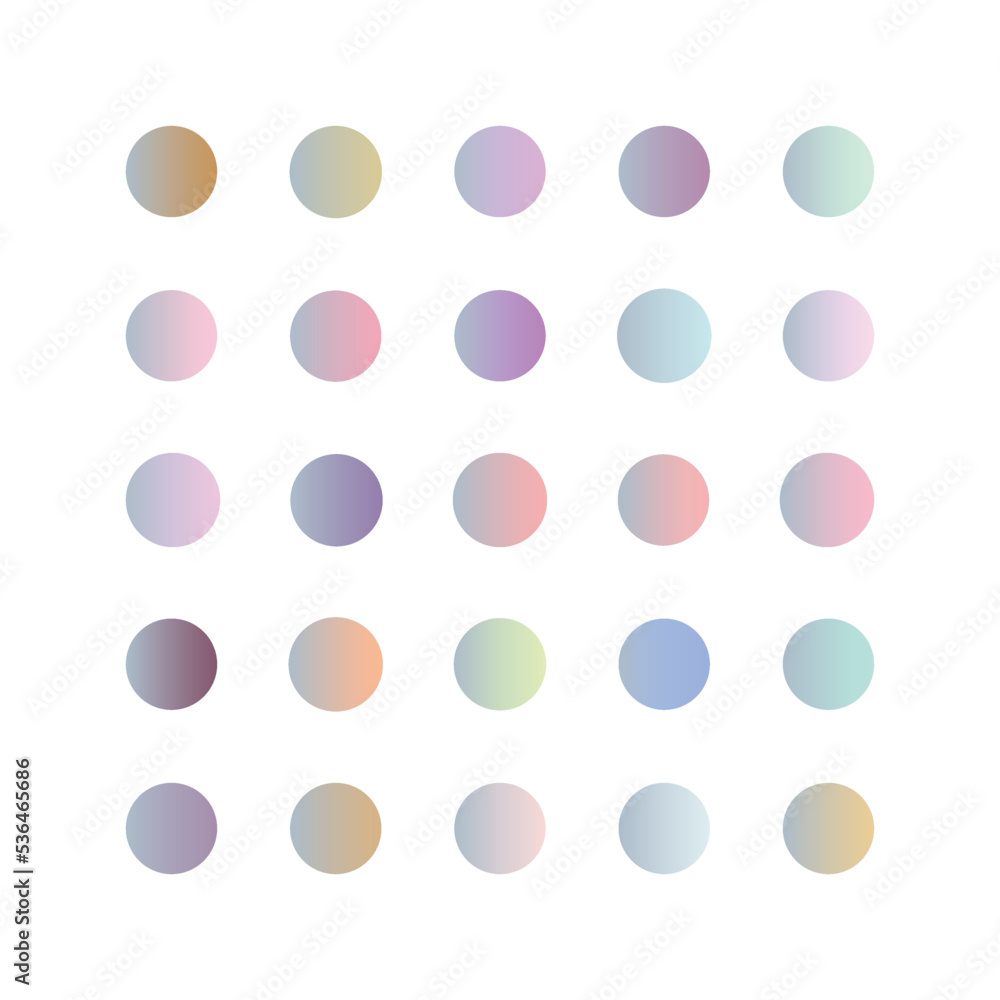 pastel linear gradient color pack circles collection for apps, ui, ux, web design,banner, etc. Pastel gradient set
