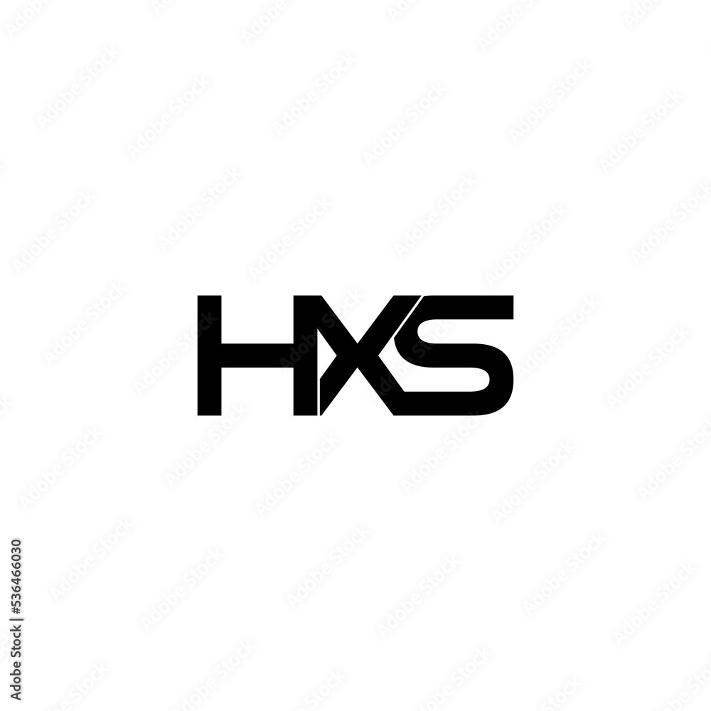 hxs lettering initial monogram logo design hxs lettering initial monogram logo design