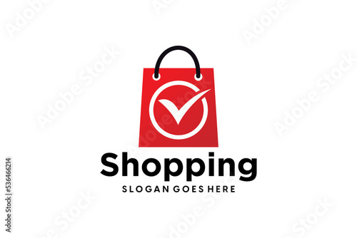 Online Shop Logo Design Concept. Online Shopping center Logo Vector. Online Store and gifts symbol.
