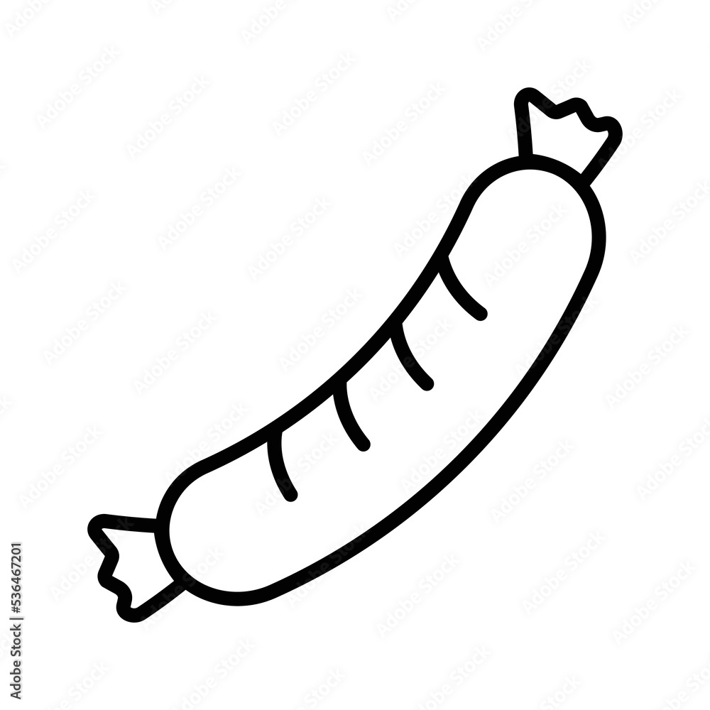 sausage icon vector design template in white background sausage icon vector design template in white background