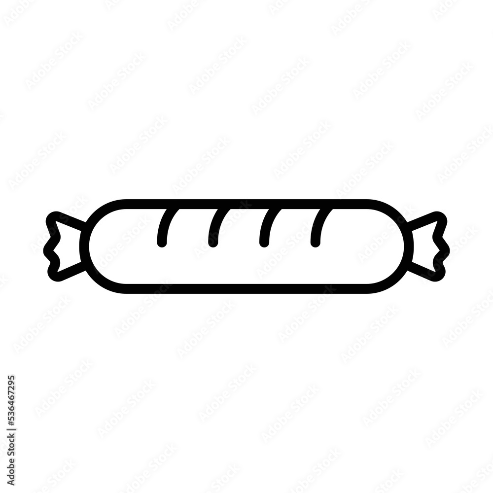 sausage icon vector design template in white background sausage icon vector design template in white background