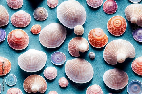 Sea Shells and Sand Seamless Texture Pattern Tiled Repeatable Tessellation Background Image © DigitalFury