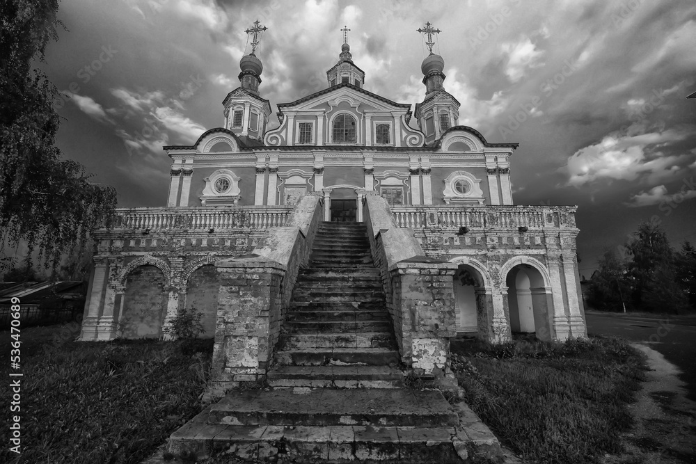 veliky ustyug church landscape russia north religion architecture