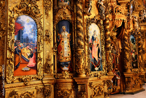 Εκτύπωση καμβά interior of the church iconostasis icons objects of worship altar religion cruci