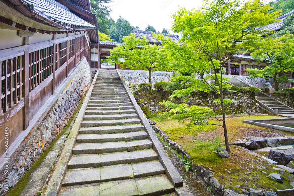 Eiheiji is a large temple complex and active monastery standing on a cedar covered slope in the mountains just outside Fukui City. Eiheiji is a large temple complex and active monastery standing on a cedar covered slope in the mountains just outside Fukui City.