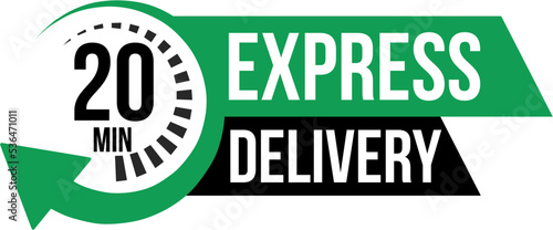 Express Delivery. Stopwatch. Vector illustration