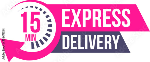 Express Delivery. Stopwatch. Vector illustration