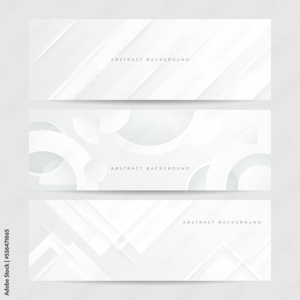elegant abstract white banner background with shiny lines elegant abstract white banner background with shiny lines