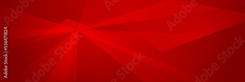 Abstract red deometric banner design background