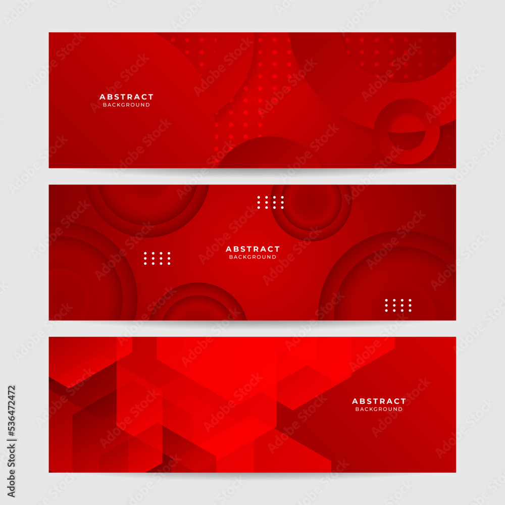 Minimal geometric red banner background abstract design. Vector abstract graphic design banner pattern background template. Minimal geometric red banner background abstract design. Vector abstract graphic design banner pattern background template.
