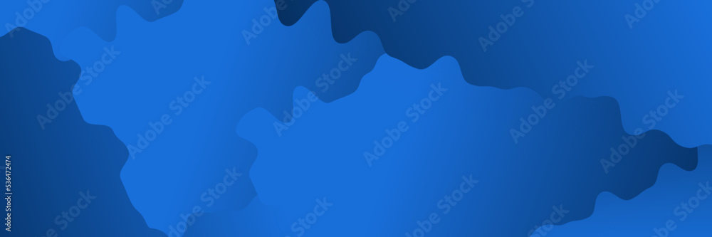 Modern blue abstract web banner background creative design