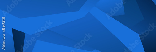 Modern blue abstract web banner background creative design