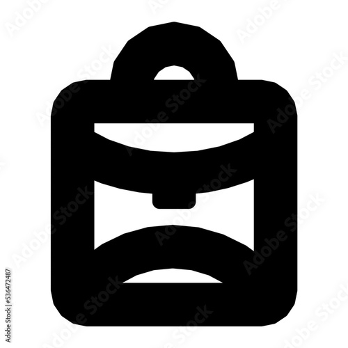 Backpack Flat Vector Icon