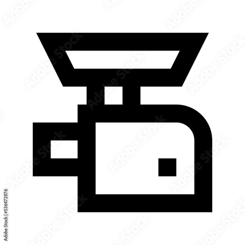 Mincer Machine Flat Vector Icon