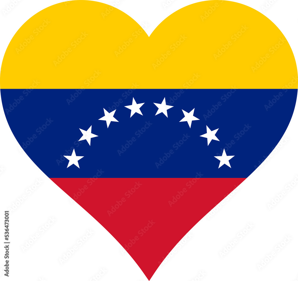 Venezuela Heart Flag. Venezuelan Love Shape Country Nation National Flag Sign Symbol Banner. Transparent PNG Flattened JPG Flat JPEG Venezuela Heart Flag. Venezuelan Love Shape Country Nation National Flag Sign Symbol Banner. Transparent PNG Flattened JPG Flat JPEG