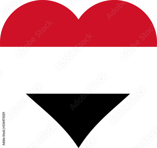 Free Download Yemen Heart Flag. Yemeni Love Shape Country Nation National Flag Sign Symbol Banner. Yemenite transparent PNG Flattened JPG Flat JPEG - GFXLoad