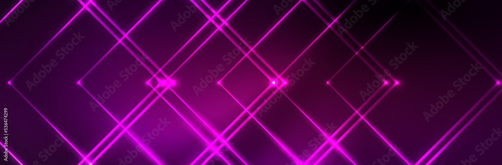 Shiny neon lights, dark abstract background with blurred magic neon light curved lines Shiny neon lights, dark abstract background with blurred magic neon light curved lines