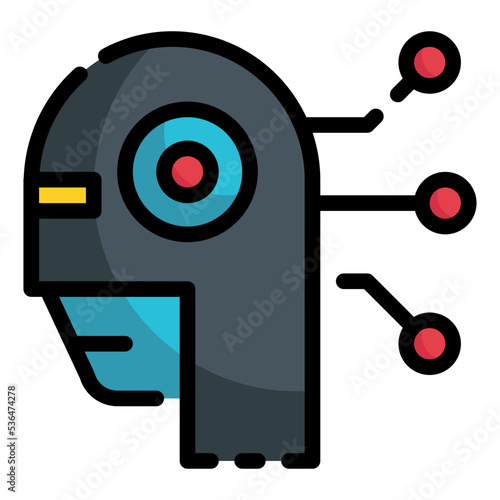 robot artificial intelligence technology icon